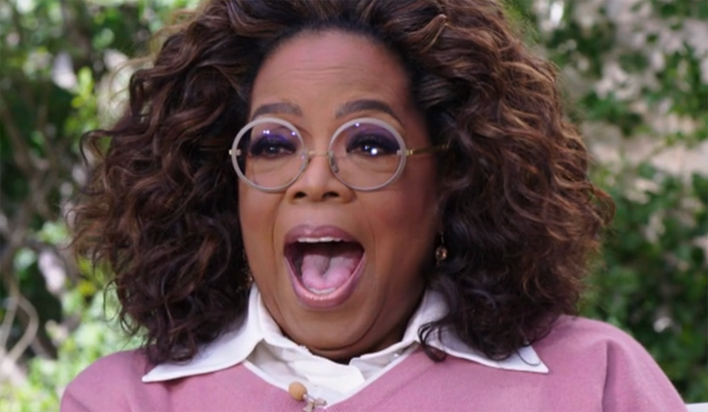 Oprah Winfrey luce gafas Götti en la entrevista con los Duques de